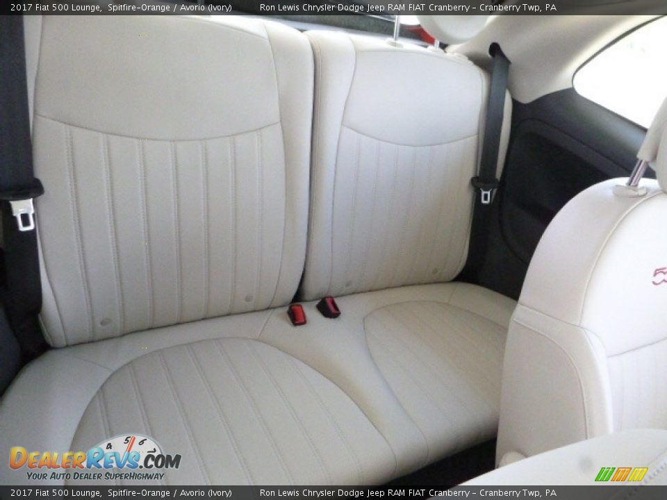 Rear Seat of 2017 Fiat 500 Lounge Photo #9