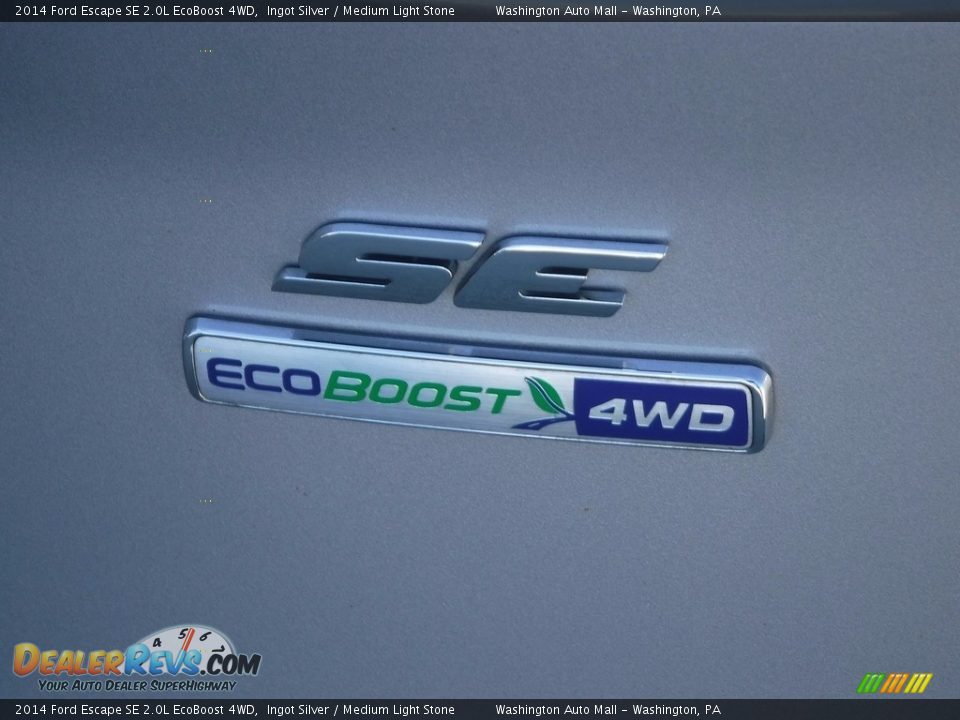 2014 Ford Escape SE 2.0L EcoBoost 4WD Ingot Silver / Medium Light Stone Photo #11