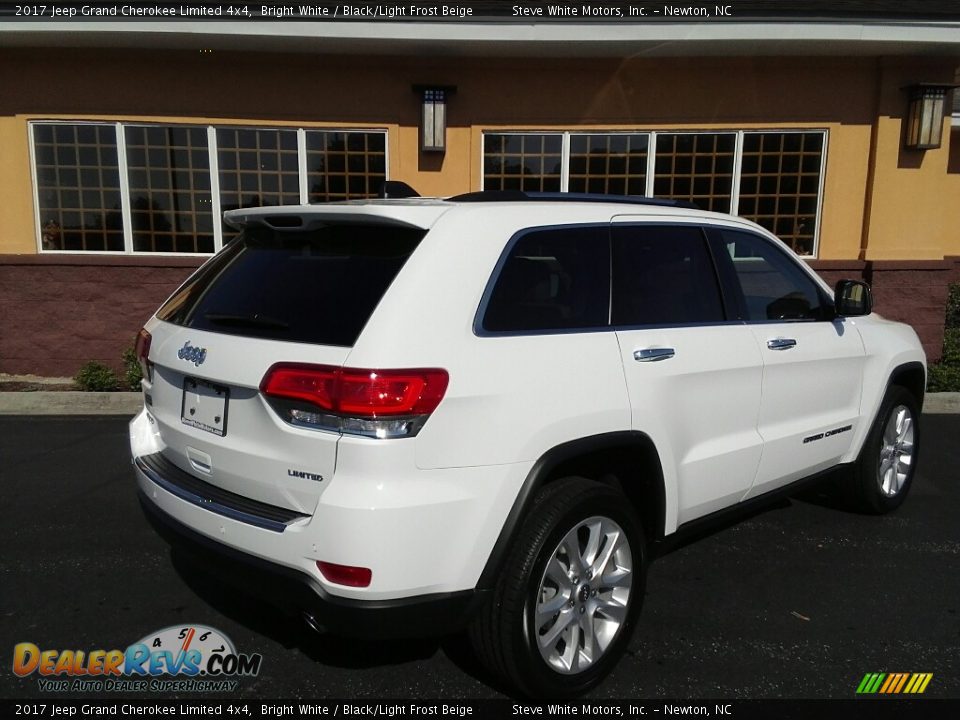 2017 Jeep Grand Cherokee Limited 4x4 Bright White / Black/Light Frost Beige Photo #6