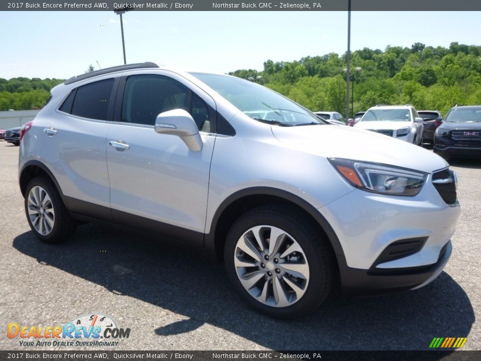 2017 Buick Encore Preferred AWD Quicksilver Metallic / Ebony Photo #3