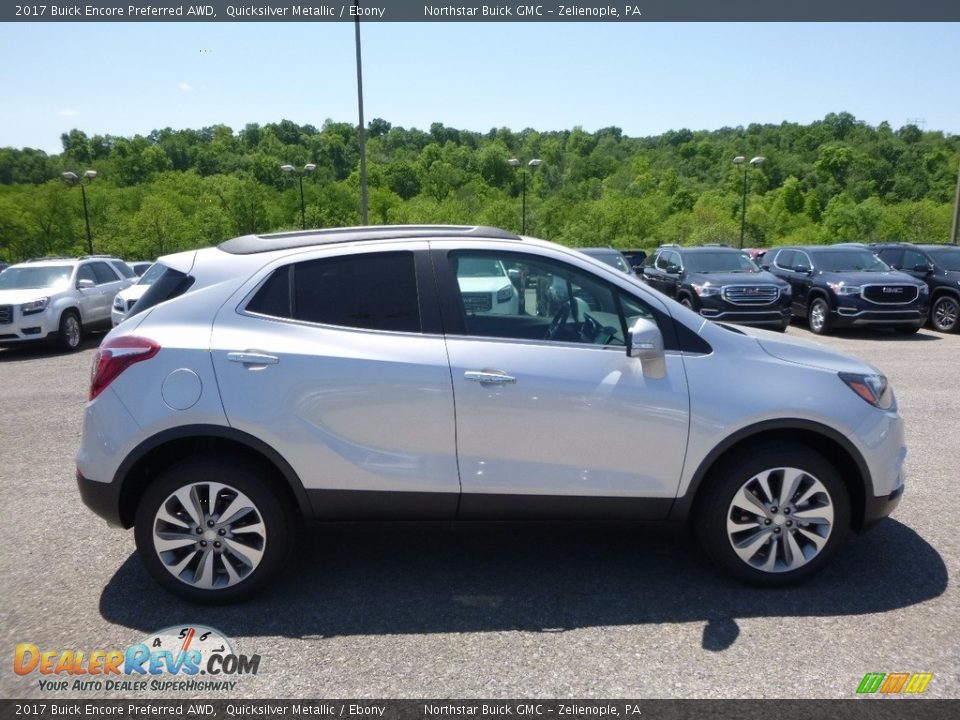 2017 Buick Encore Preferred AWD Quicksilver Metallic / Ebony Photo #4