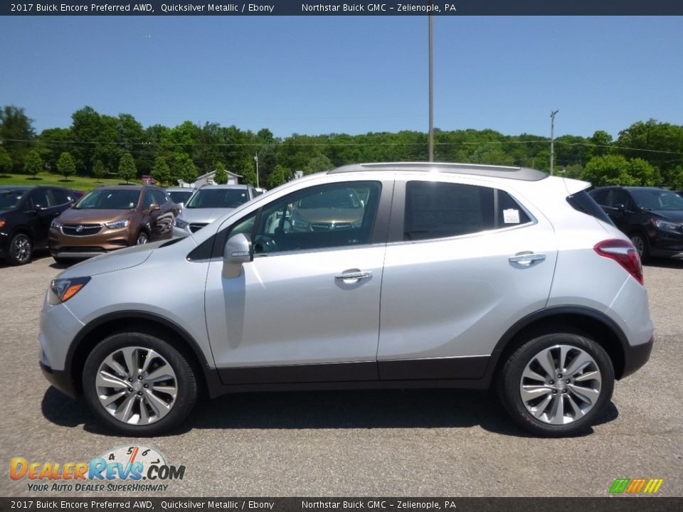 2017 Buick Encore Preferred AWD Quicksilver Metallic / Ebony Photo #9