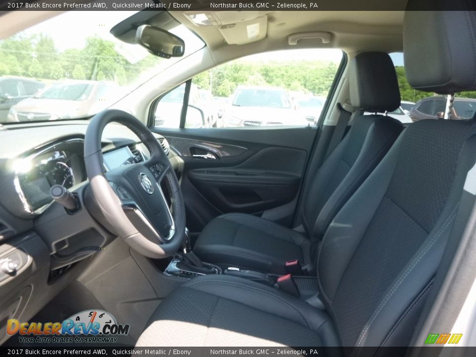 2017 Buick Encore Preferred AWD Quicksilver Metallic / Ebony Photo #11