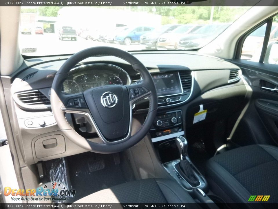 2017 Buick Encore Preferred AWD Quicksilver Metallic / Ebony Photo #13