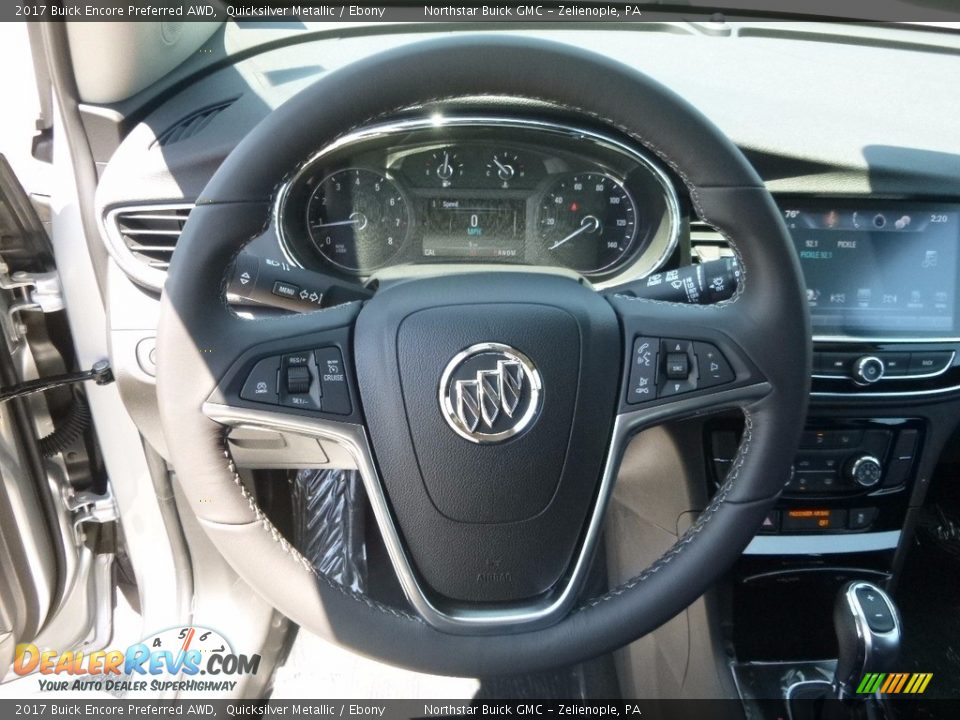 2017 Buick Encore Preferred AWD Quicksilver Metallic / Ebony Photo #17