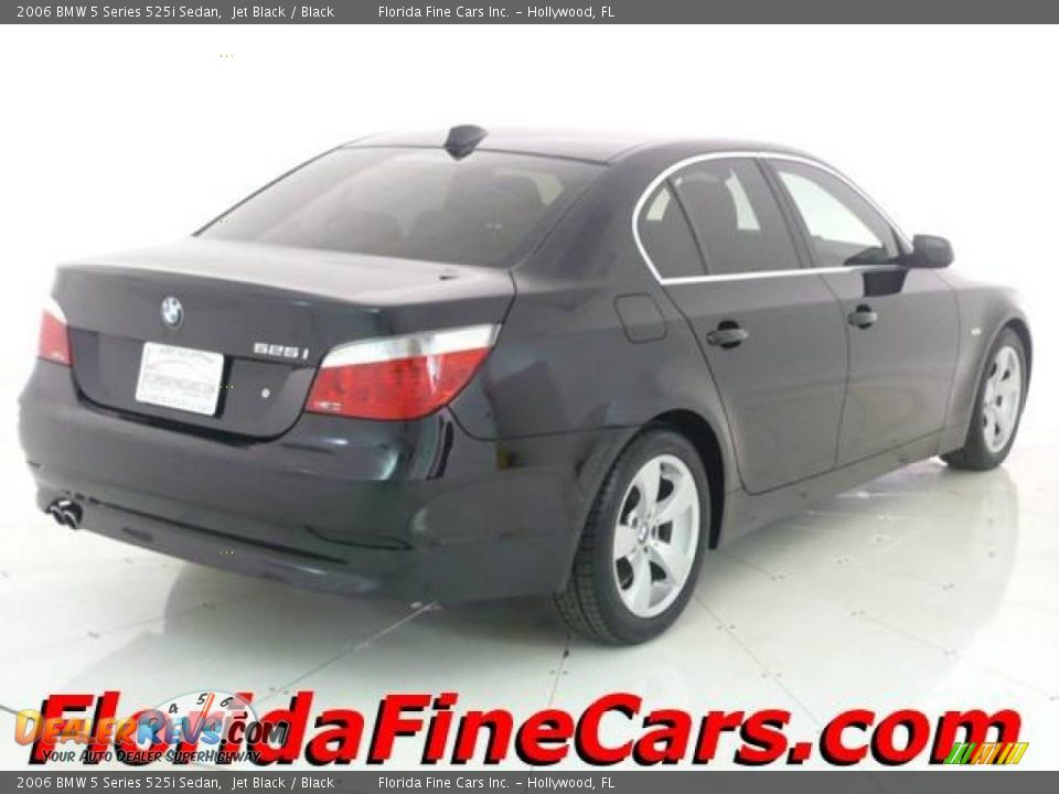 2006 BMW 5 Series 525i Sedan Jet Black / Black Photo #2