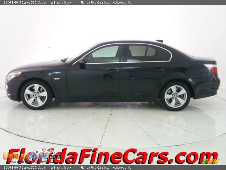 2006 BMW 5 Series 525i Sedan Jet Black / Black Photo #3