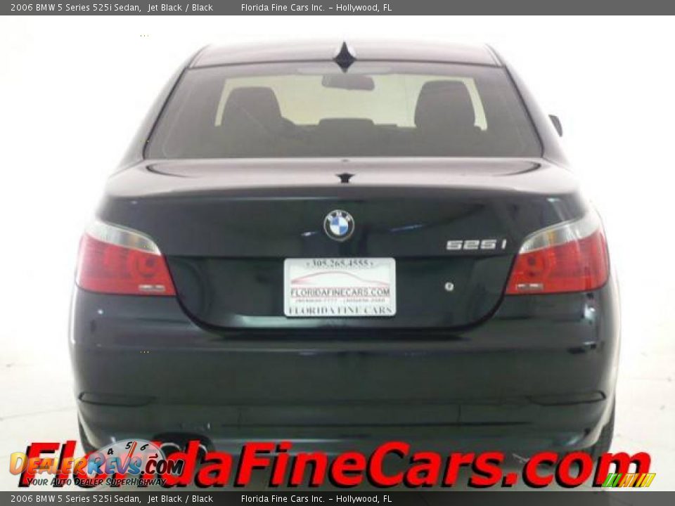 2006 BMW 5 Series 525i Sedan Jet Black / Black Photo #6