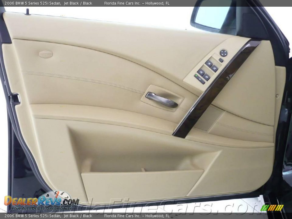 2006 BMW 5 Series 525i Sedan Jet Black / Black Photo #11