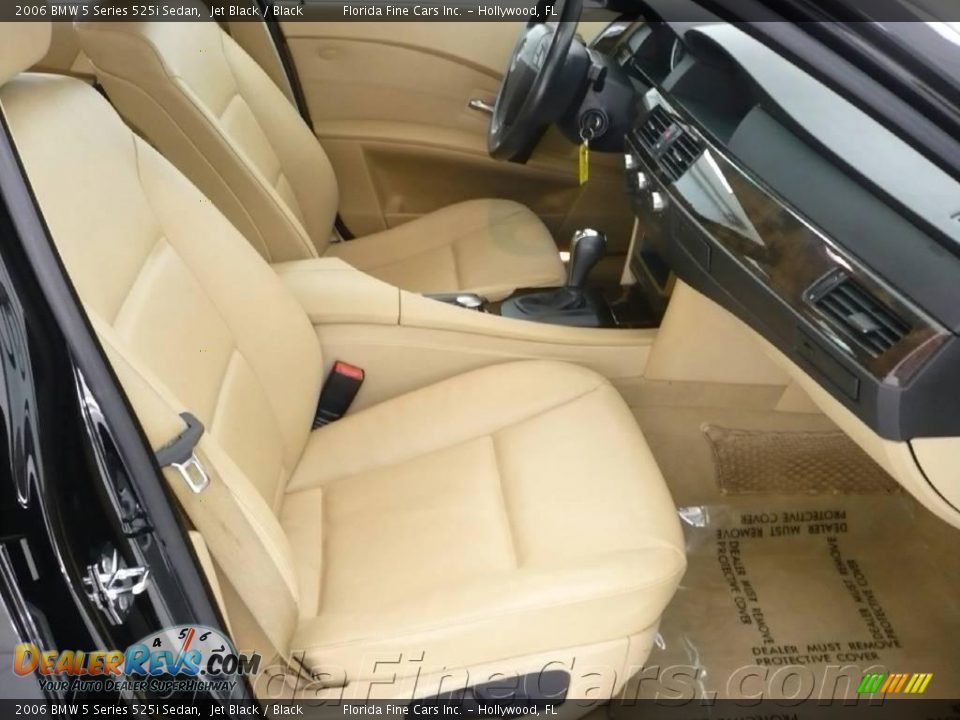 2006 BMW 5 Series 525i Sedan Jet Black / Black Photo #13