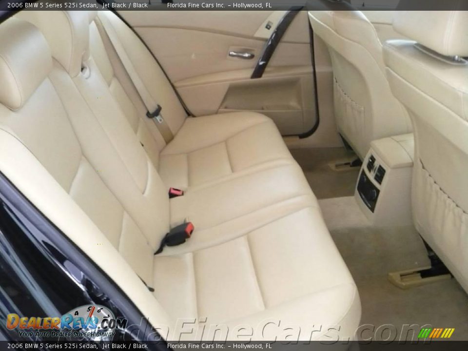 2006 BMW 5 Series 525i Sedan Jet Black / Black Photo #14