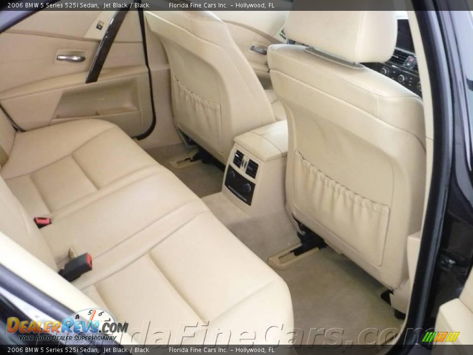 2006 BMW 5 Series 525i Sedan Jet Black / Black Photo #15