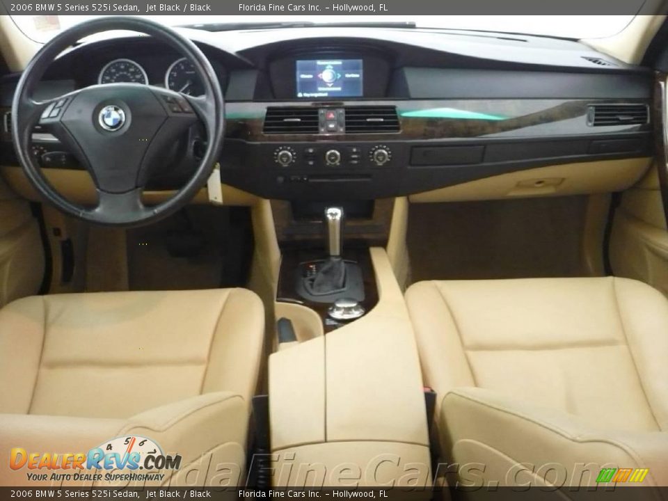 2006 BMW 5 Series 525i Sedan Jet Black / Black Photo #16