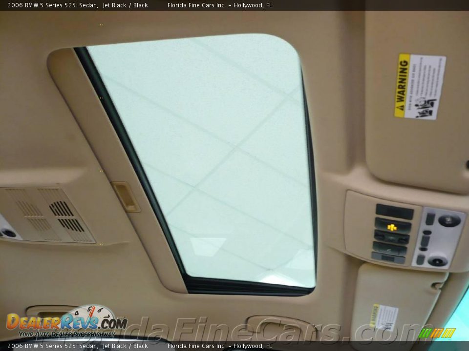 2006 BMW 5 Series 525i Sedan Jet Black / Black Photo #20