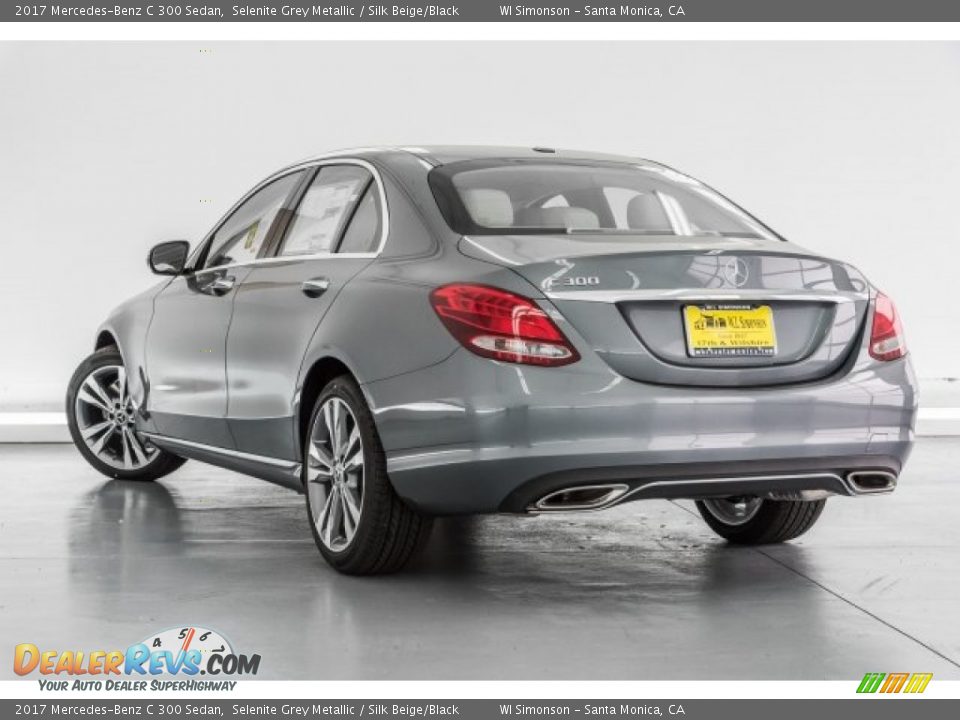 2017 Mercedes-Benz C 300 Sedan Selenite Grey Metallic / Silk Beige/Black Photo #3