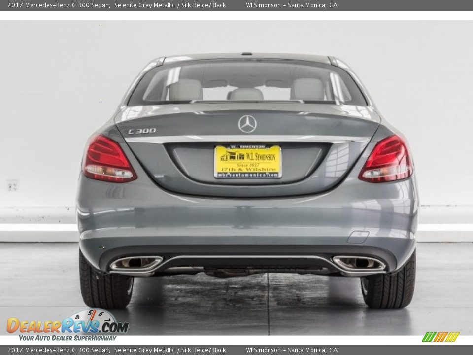 2017 Mercedes-Benz C 300 Sedan Selenite Grey Metallic / Silk Beige/Black Photo #4