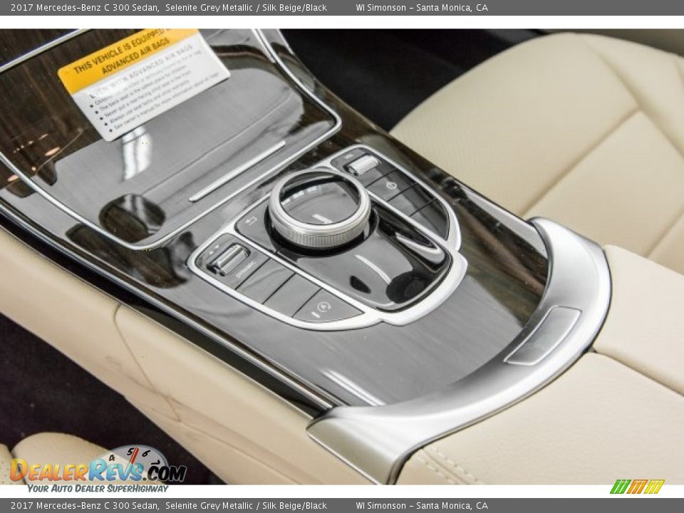 2017 Mercedes-Benz C 300 Sedan Selenite Grey Metallic / Silk Beige/Black Photo #7