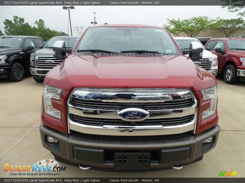 2017 Ford F150 Lariat SuperCrew 4X4 Ruby Red / Light Camel Photo #2