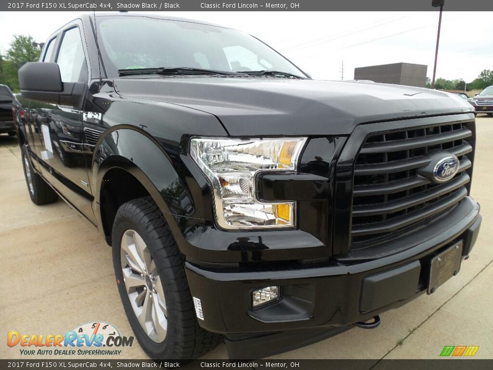 2017 Ford F150 XL SuperCab 4x4 Shadow Black / Black Photo #1