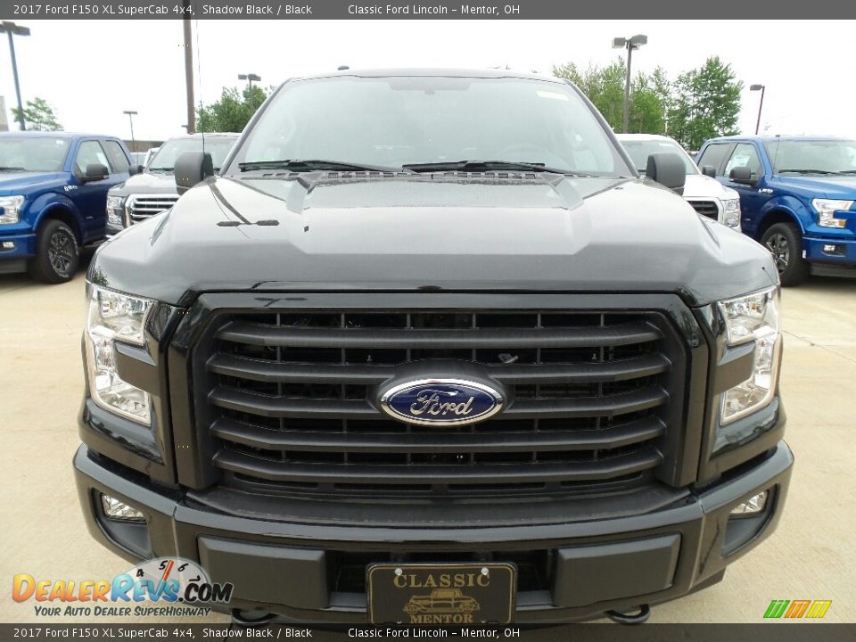 2017 Ford F150 XL SuperCab 4x4 Shadow Black / Black Photo #2