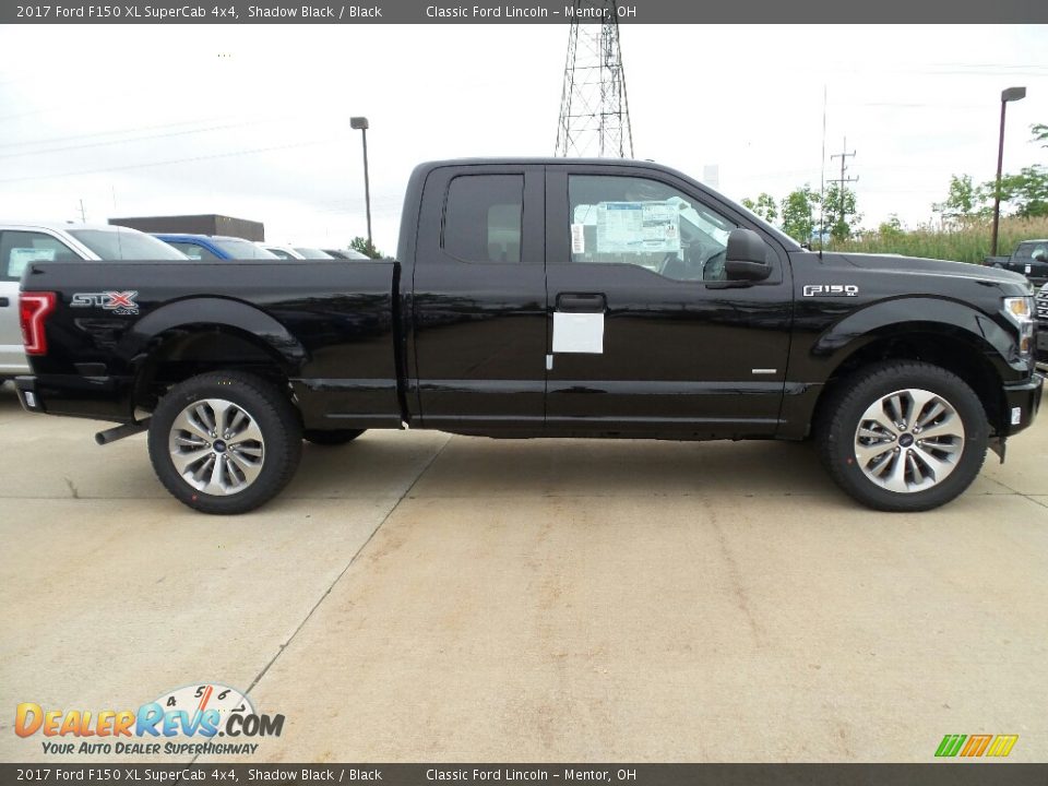 2017 Ford F150 XL SuperCab 4x4 Shadow Black / Black Photo #3