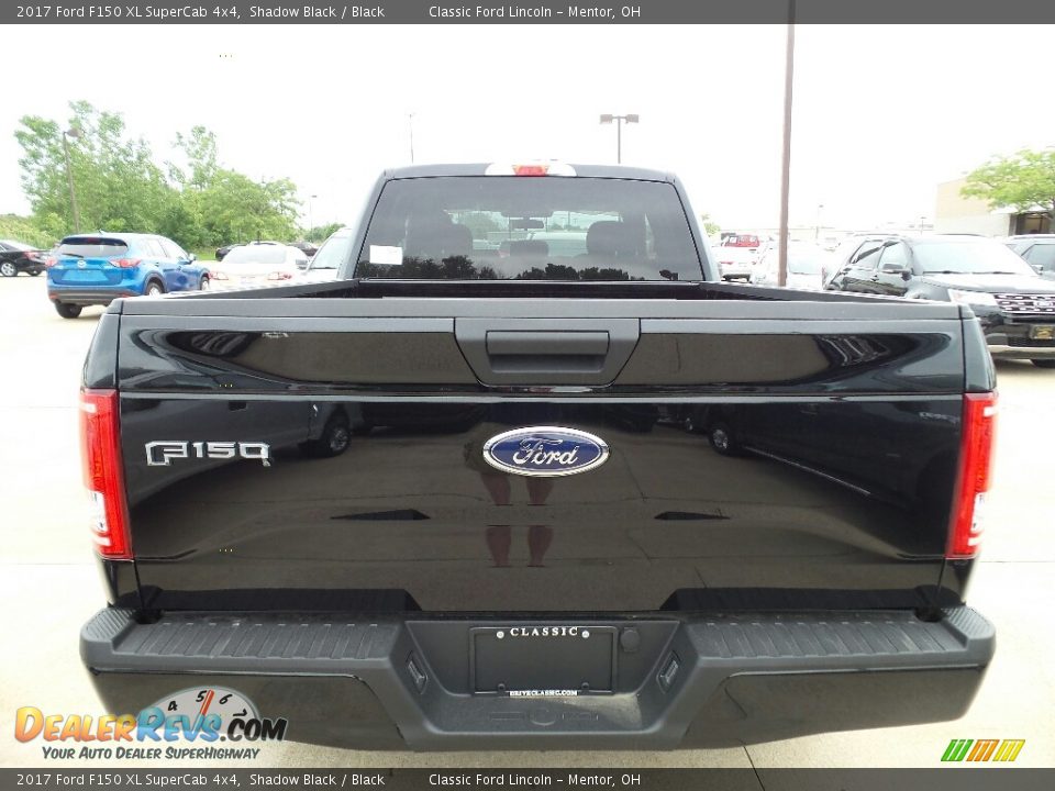 2017 Ford F150 XL SuperCab 4x4 Shadow Black / Black Photo #4