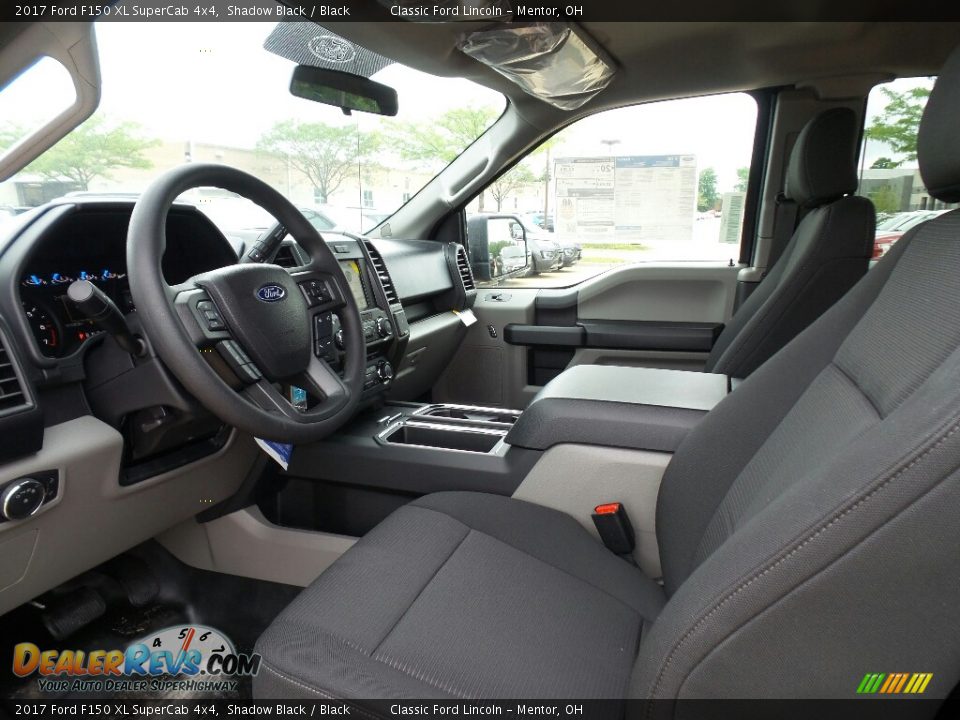 2017 Ford F150 XL SuperCab 4x4 Shadow Black / Black Photo #6