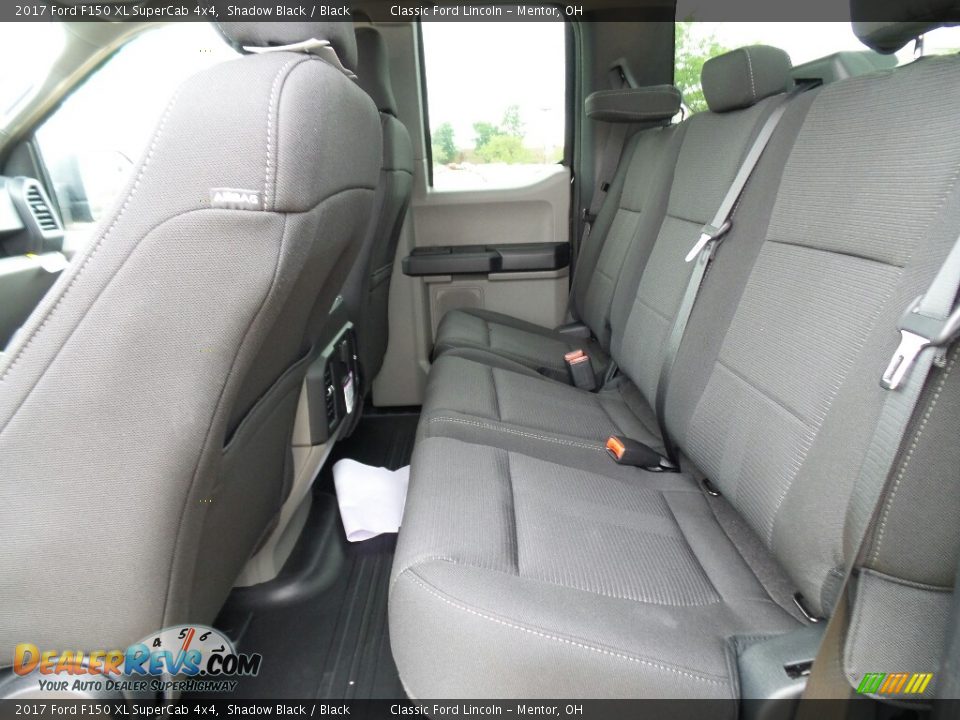 2017 Ford F150 XL SuperCab 4x4 Shadow Black / Black Photo #7