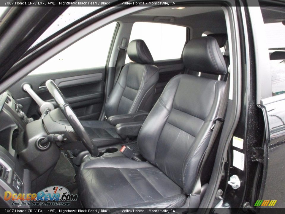 2007 Honda CR-V EX-L 4WD Nighthawk Black Pearl / Black Photo #12