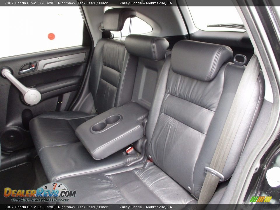2007 Honda CR-V EX-L 4WD Nighthawk Black Pearl / Black Photo #13