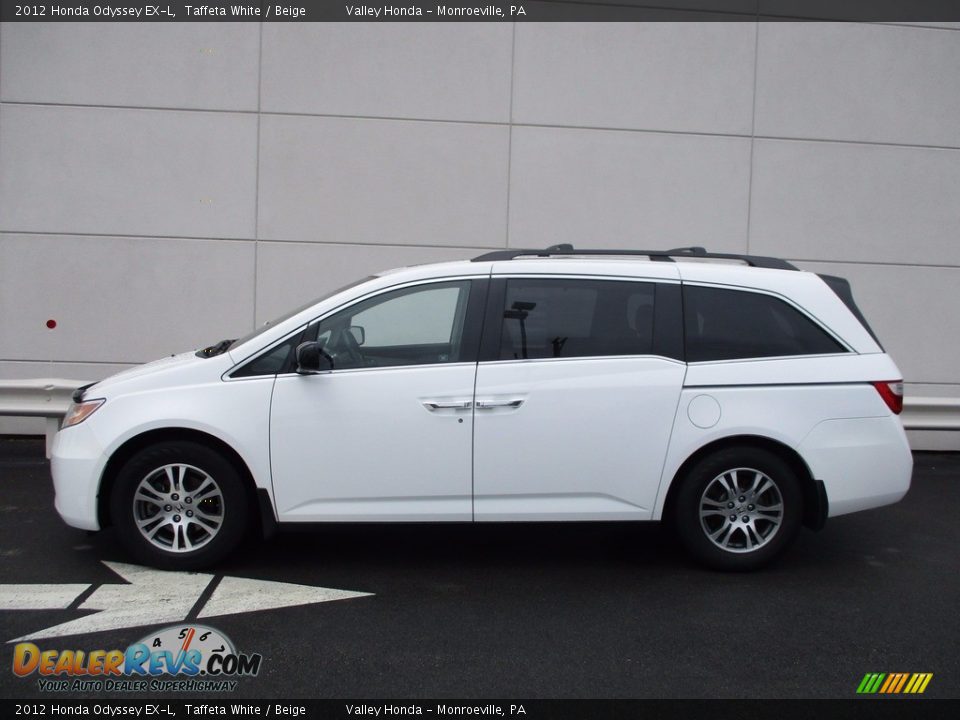 2012 Honda Odyssey EX-L Taffeta White / Beige Photo #2