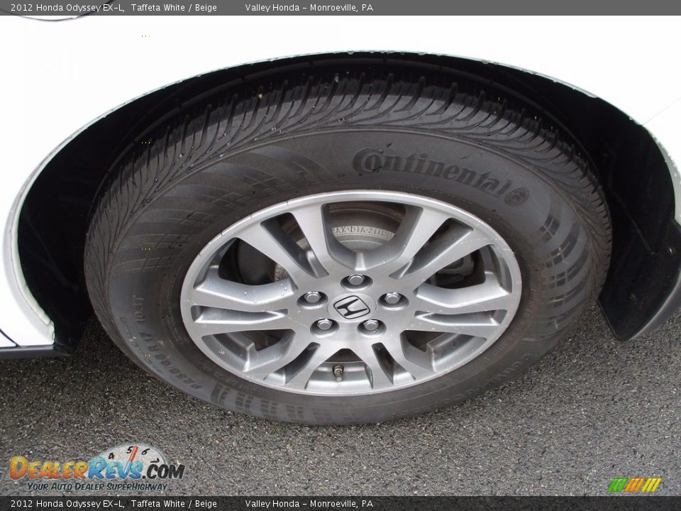 2012 Honda Odyssey EX-L Taffeta White / Beige Photo #3