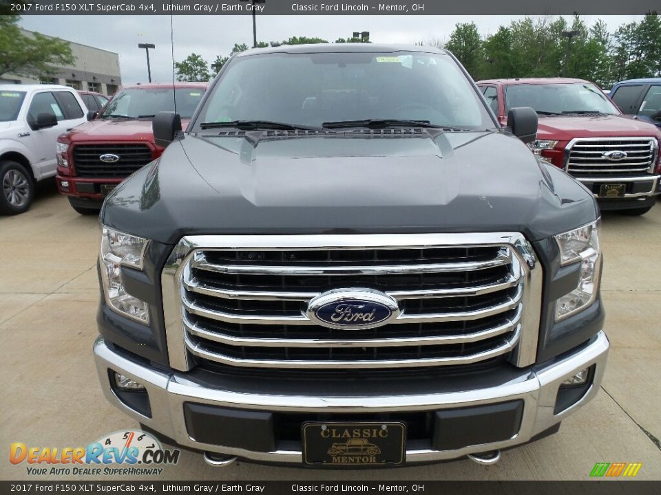2017 Ford F150 XLT SuperCab 4x4 Lithium Gray / Earth Gray Photo #2