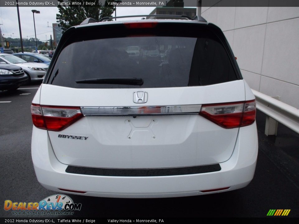 2012 Honda Odyssey EX-L Taffeta White / Beige Photo #5