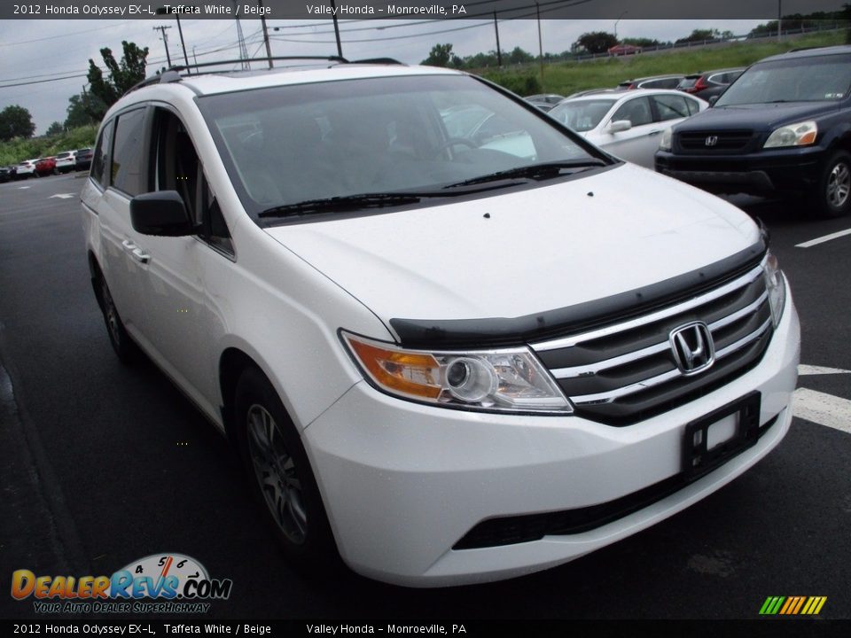 2012 Honda Odyssey EX-L Taffeta White / Beige Photo #7