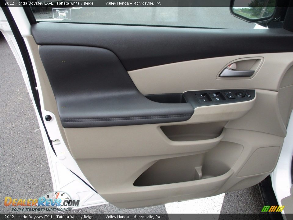2012 Honda Odyssey EX-L Taffeta White / Beige Photo #10