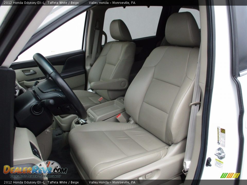 2012 Honda Odyssey EX-L Taffeta White / Beige Photo #12