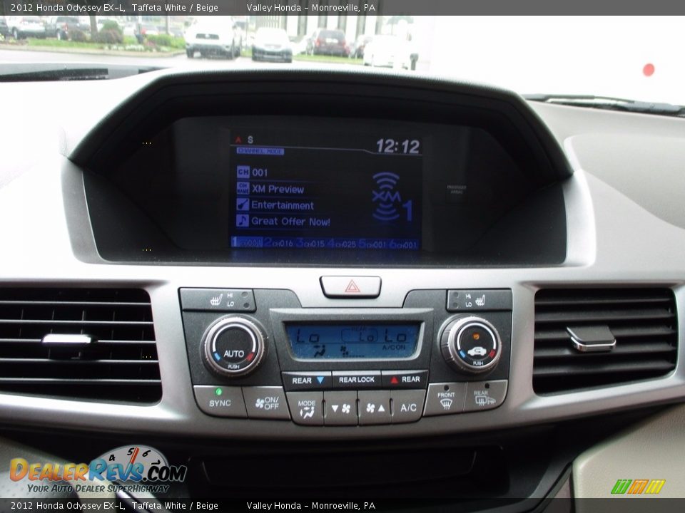 2012 Honda Odyssey EX-L Taffeta White / Beige Photo #15