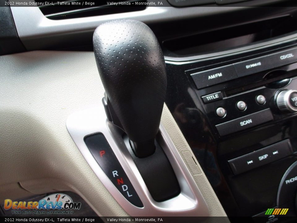 2012 Honda Odyssey EX-L Taffeta White / Beige Photo #16
