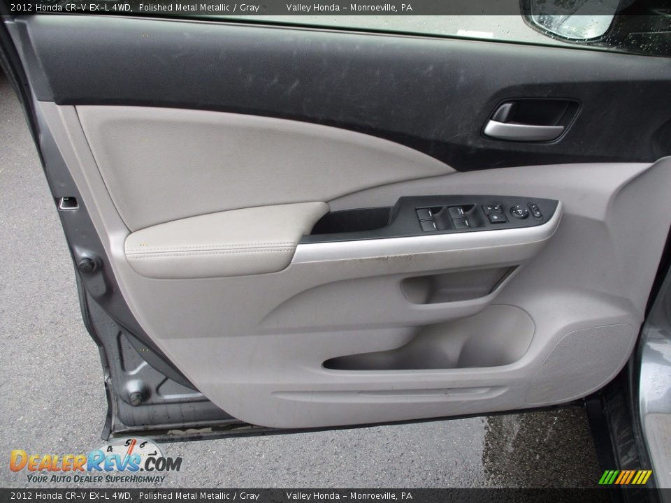 2012 Honda CR-V EX-L 4WD Polished Metal Metallic / Gray Photo #10