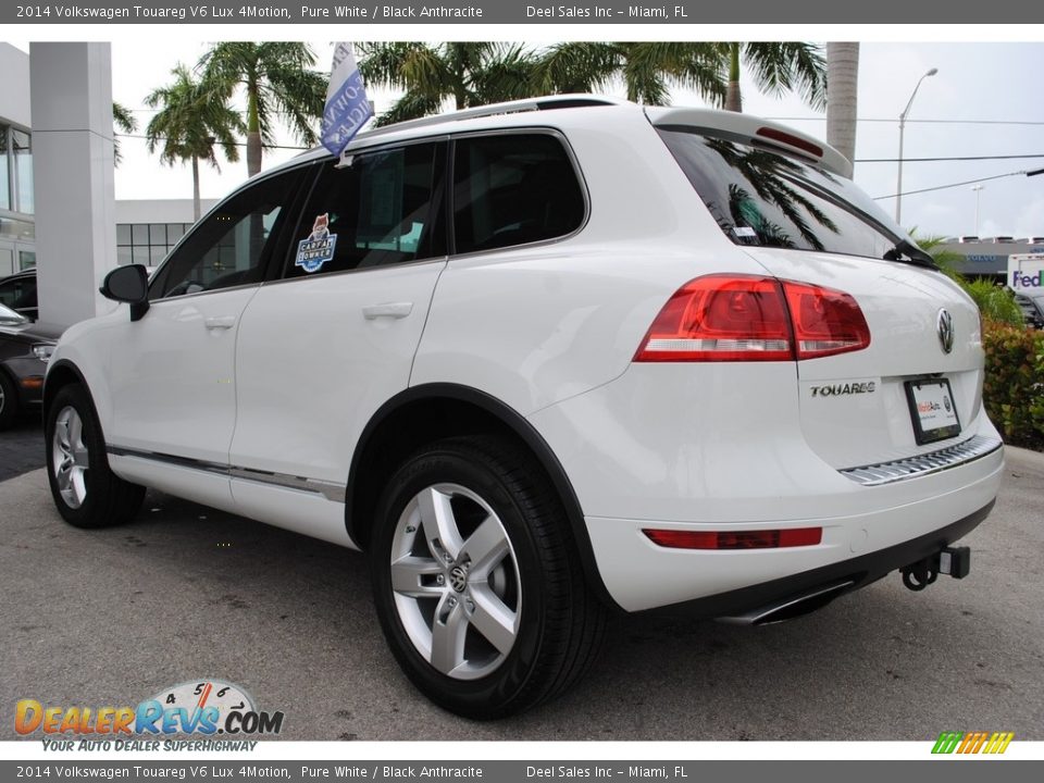 2014 Volkswagen Touareg V6 Lux 4Motion Pure White / Black Anthracite Photo #7