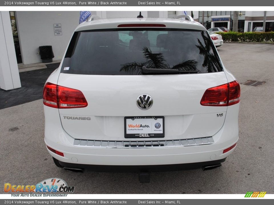 2014 Volkswagen Touareg V6 Lux 4Motion Pure White / Black Anthracite Photo #8