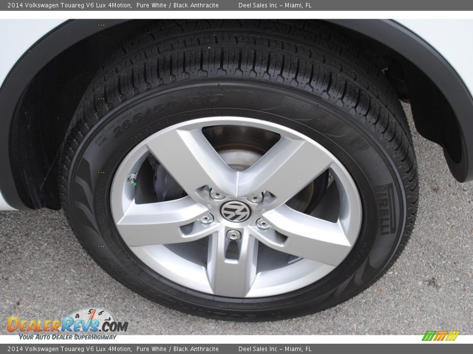 2014 Volkswagen Touareg V6 Lux 4Motion Pure White / Black Anthracite Photo #11