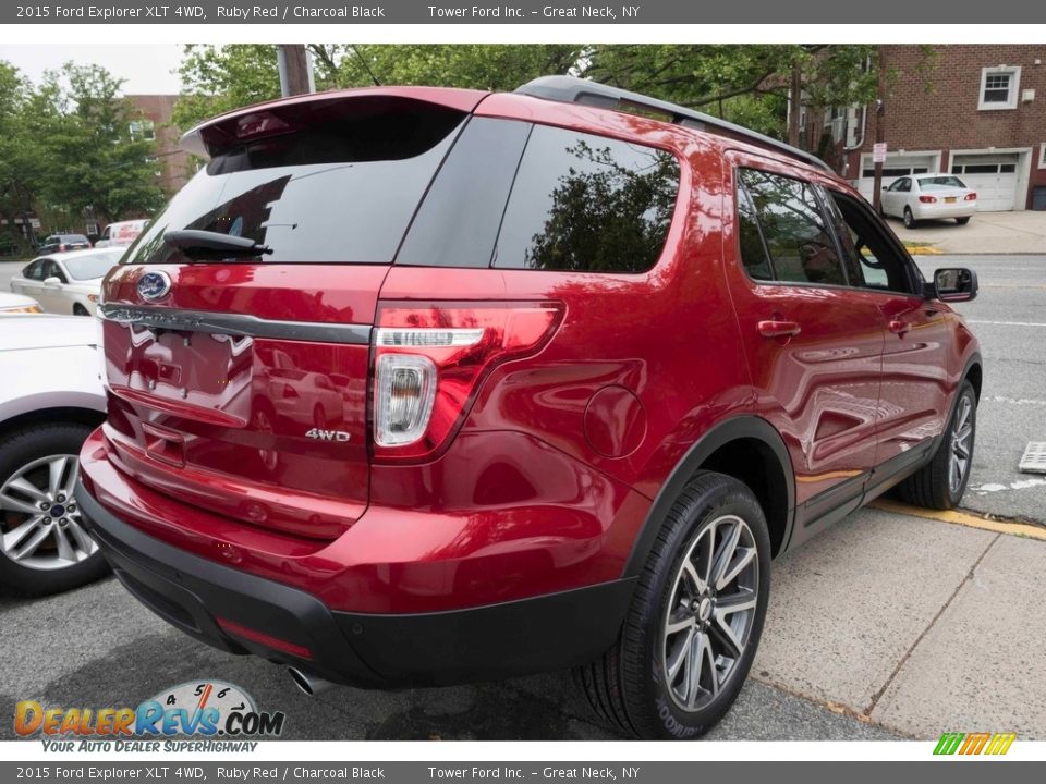 2015 Ford Explorer XLT 4WD Ruby Red / Charcoal Black Photo #9