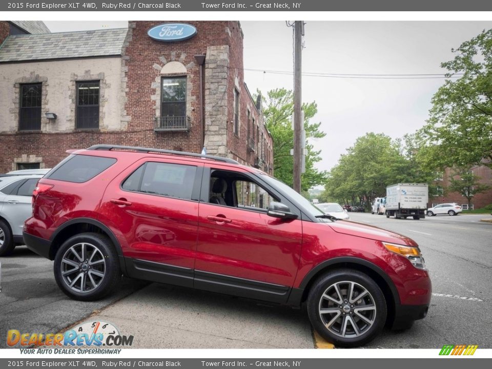 2015 Ford Explorer XLT 4WD Ruby Red / Charcoal Black Photo #10