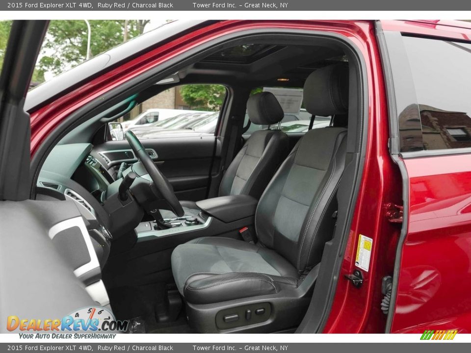 2015 Ford Explorer XLT 4WD Ruby Red / Charcoal Black Photo #16