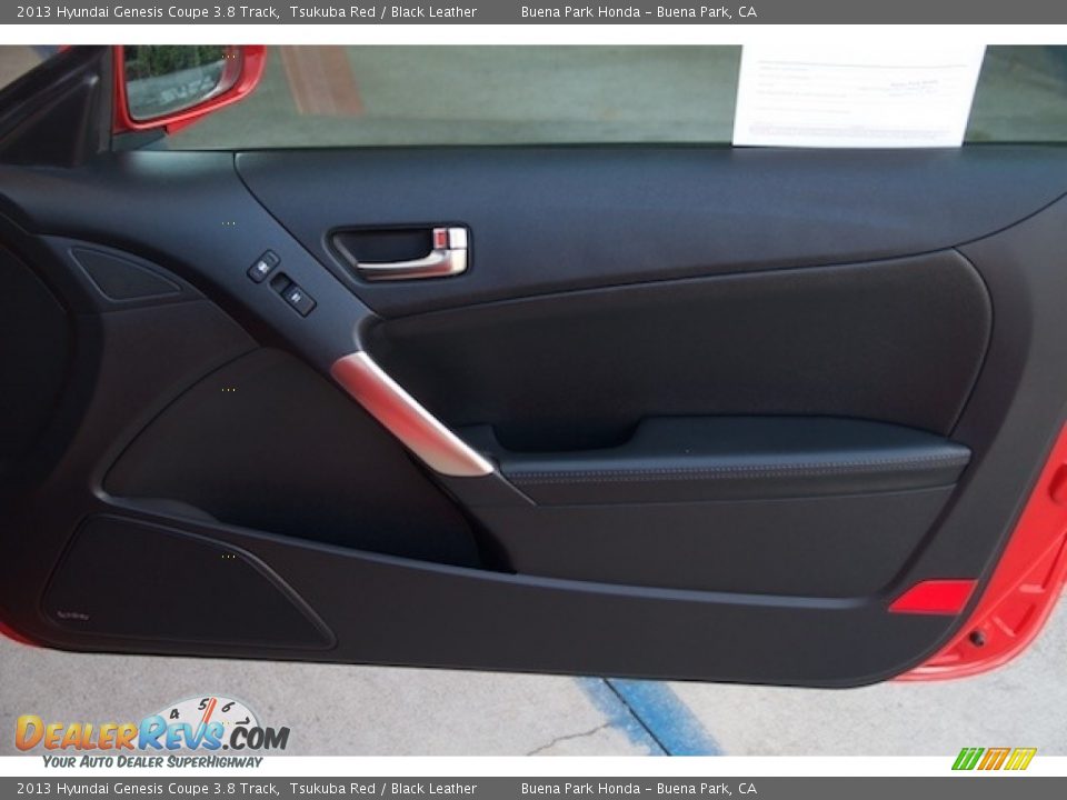 2013 Hyundai Genesis Coupe 3.8 Track Tsukuba Red / Black Leather Photo #21