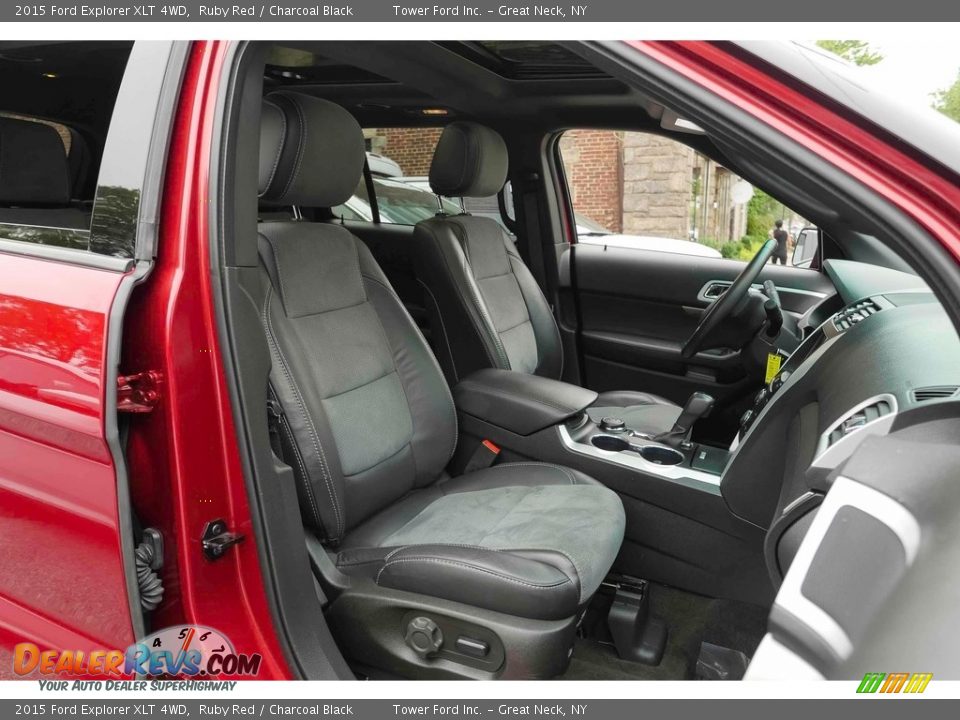 2015 Ford Explorer XLT 4WD Ruby Red / Charcoal Black Photo #36