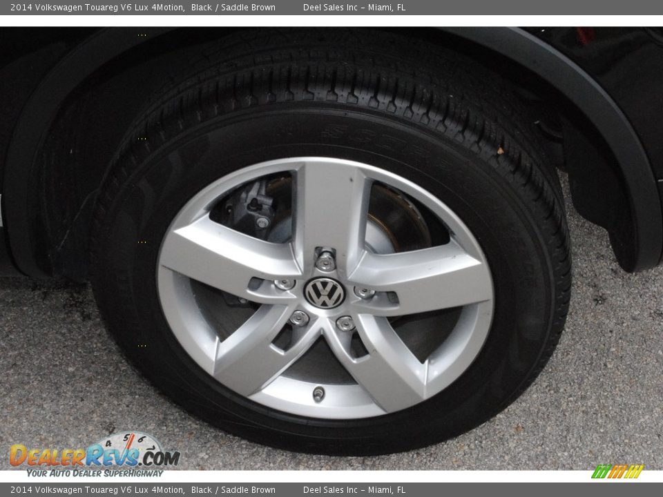 2014 Volkswagen Touareg V6 Lux 4Motion Black / Saddle Brown Photo #11