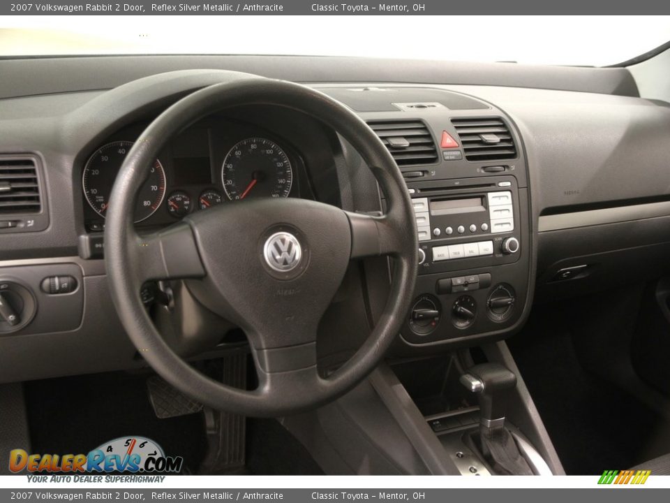 2007 Volkswagen Rabbit 2 Door Reflex Silver Metallic / Anthracite Photo #6